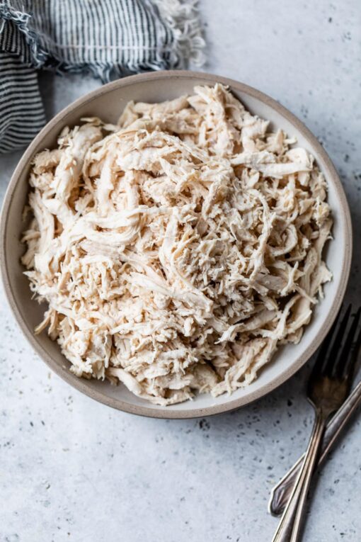 Shredded Cooked Chicken Breast