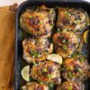 Chicken Thighs with Garlic Sauce