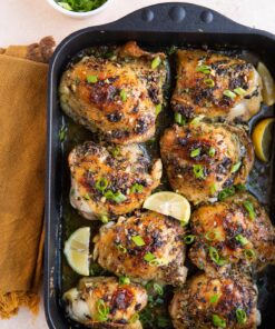 Chicken Thighs with Garlic Sauce