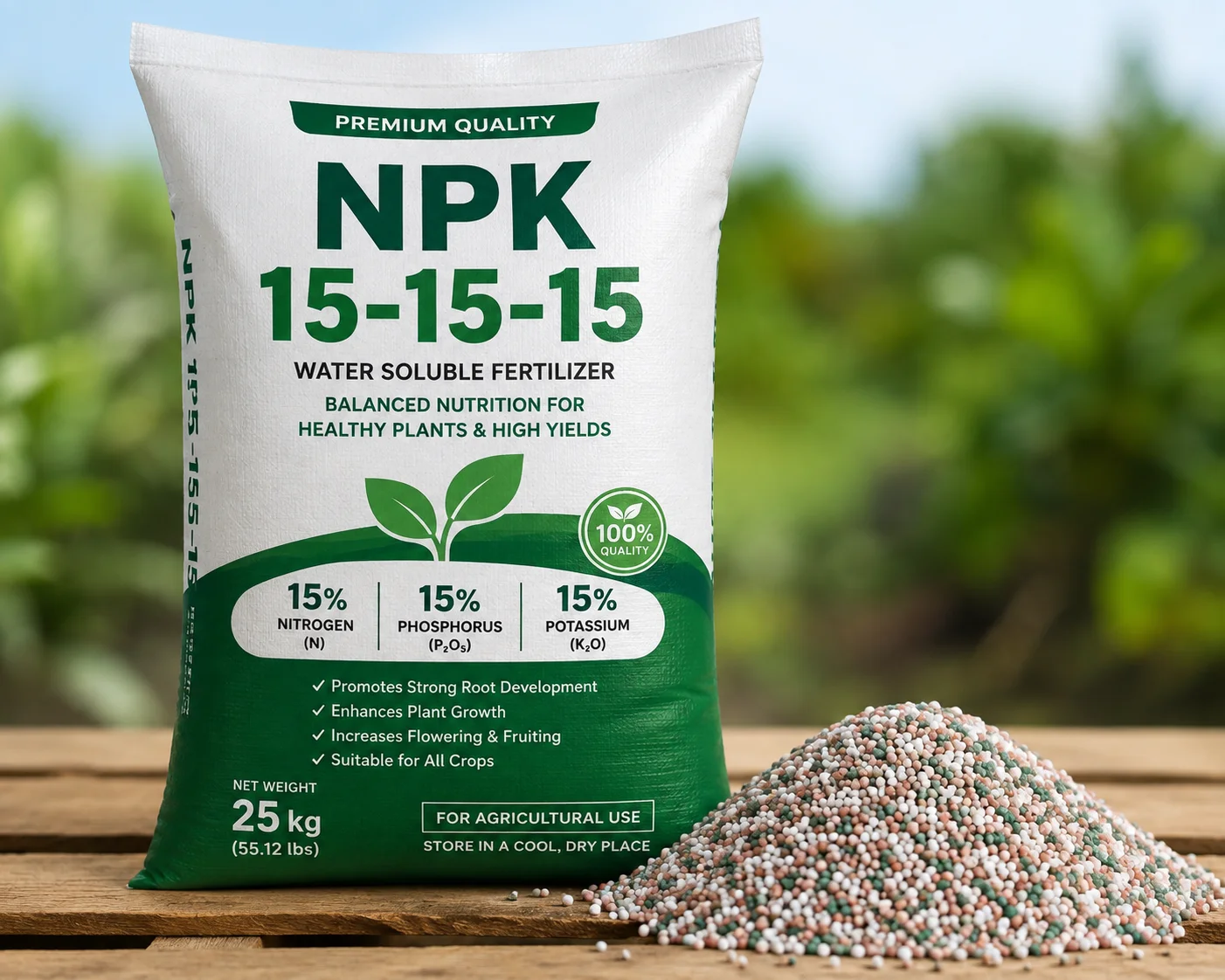 NPK 15-15-15 fertilizer for wholesale supply by TG-Trading B.V.