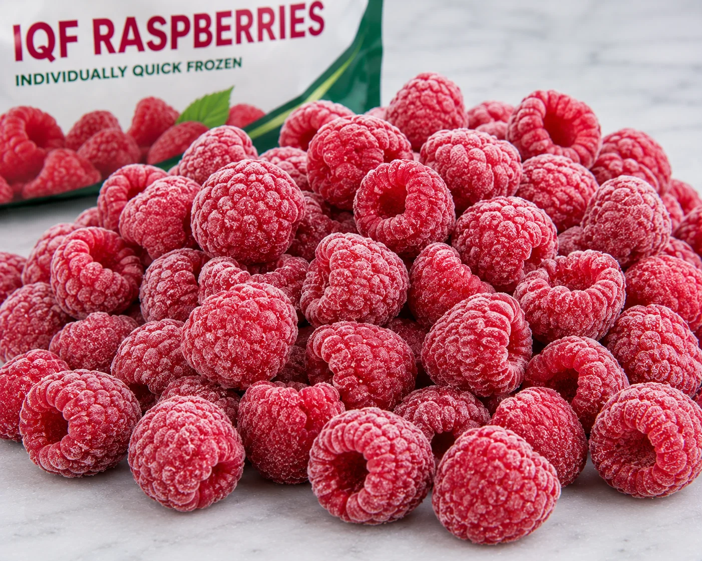 IQF raspberries for wholesale supply by TG-Trading B.V.