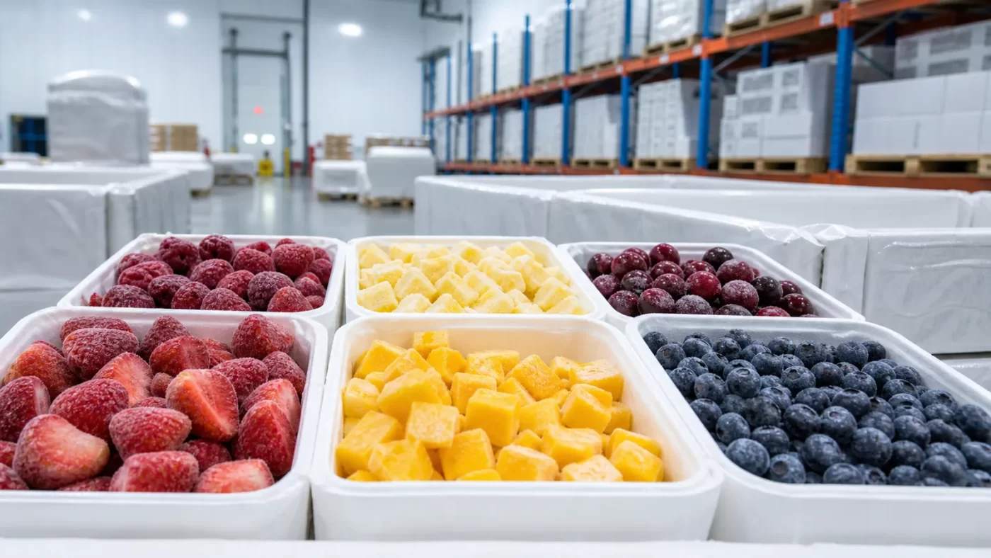 IQF frozen fruit supplier offering bulk fruit for international B2B buyers