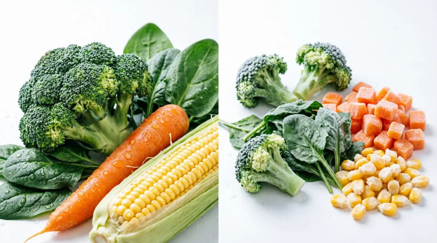 IQF freezing captures wholesale frozen vegetables at peak harvest, preserving micronutrients that aged fresh produce has already lost.